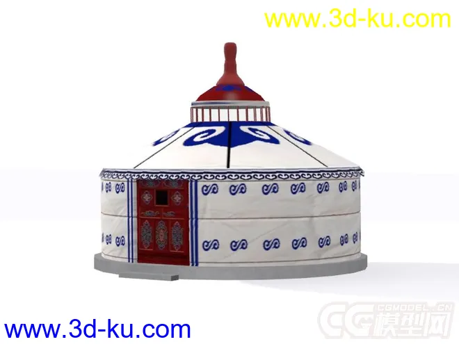 蒙古包帐篷模型的图片1