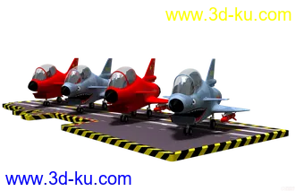3D打印模型卡通歼10，带两套贴图的图片