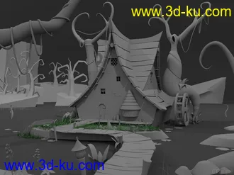 3D打印模型自己做的魔法屋，还有很多不足的图片