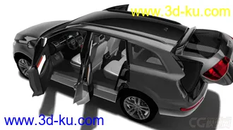 3D打印模型奥迪Q7+内饰+悬挂+发动机的图片