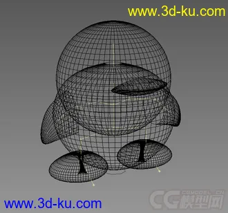 3D打印模型三维QQ企鹅的图片