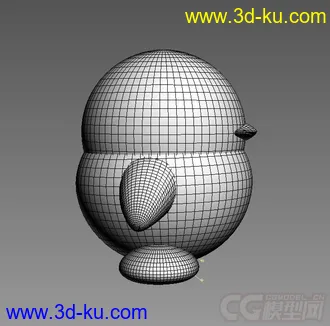 3D打印模型三维QQ企鹅的图片