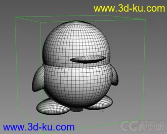 3D打印模型三维QQ企鹅的图片