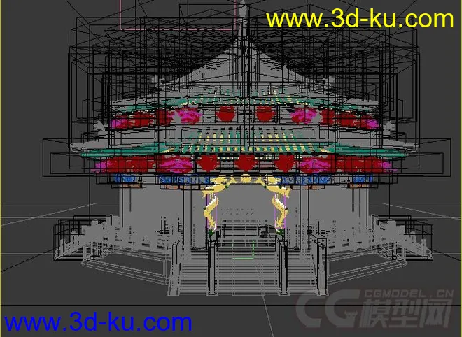 古代建筑宫殿-大政殿模型的图片2