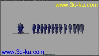 3D打印模型女人头像 建模过程的图片