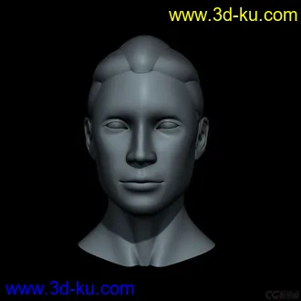 3D打印模型女人头像 建模过程的图片