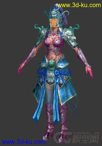 3D打印模型赵云女版的图片