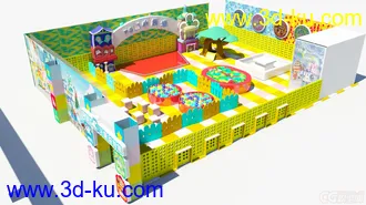 3D打印模型儿童游乐展厅,游乐场的图片