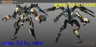 3D打印模型Hekaton Robot Vehicle Maya Rig full textured的图片