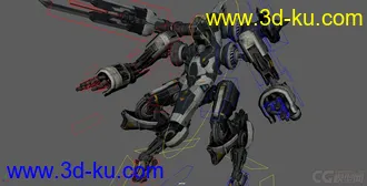 3D打印模型Hekaton Robot Vehicle Maya Rig full textured的图片