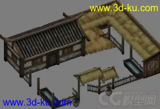 3D打印模型马厩（含贴图）的图片