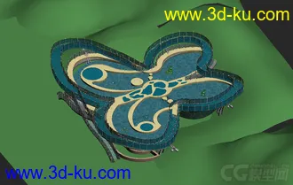 3D打印模型唯一..玻璃蝴蝶建筑的图片