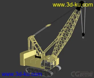 3D打印模型履带式起重机的图片