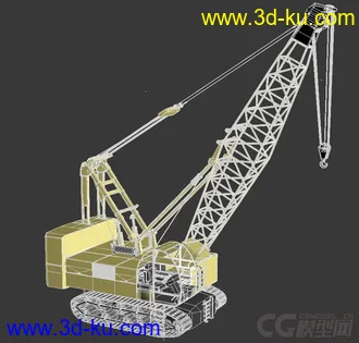 3D打印模型履带式起重机的图片
