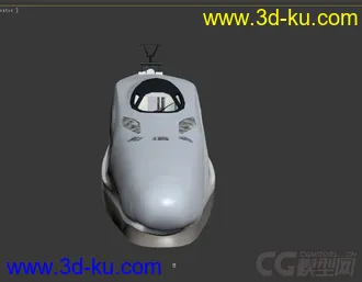 高仿铁路局动车crh5列车模型，带动画材质的图片
