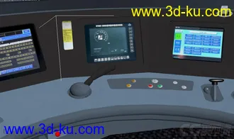 高仿铁路局动车crh5列车模型，带动画材质的图片