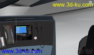 高仿铁路局动车crh5列车模型，带动画材质的图片