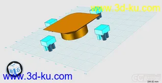 3D打印模型3D餐桌的图片