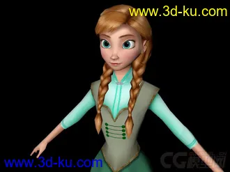 3D打印模型冰雪奇缘 Anna的图片