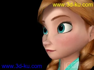 3D打印模型冰雪奇缘 Anna的图片