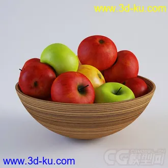 3D打印模型仿木水果盆的图片