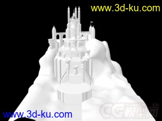 3D打印模型刚刚做的  是城堡还是教堂  我不知道  只是试着做一下的图片