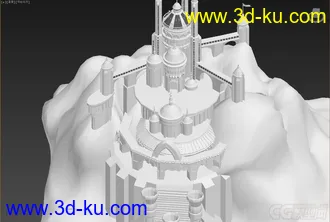 3D打印模型刚刚做的  是城堡还是教堂  我不知道  只是试着做一下的图片