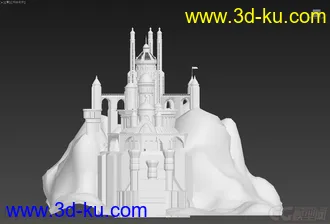 3D打印模型刚刚做的  是城堡还是教堂  我不知道  只是试着做一下的图片