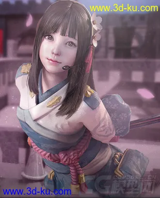 3D打印模型SF2 女角色-桜 Sakura的图片