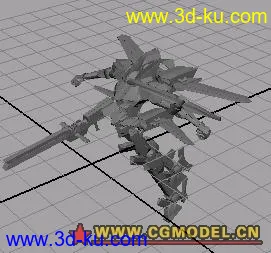3D打印模型机器人（飞机变形）的图片