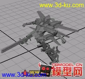 3D打印模型机器人（飞机变形）的图片