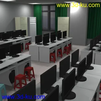 3D打印模型教室场景的图片