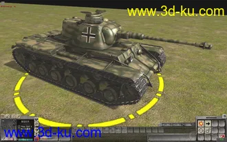 3D打印模型德军缴获版的kv-1b重型坦克（ojb+Mod）的图片