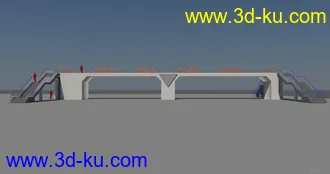 3D打印模型桥 写实桥 人行天桥的图片