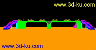 3D打印模型桥 写实桥 人行天桥的图片