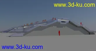 3D打印模型桥 写实桥 人行天桥的图片