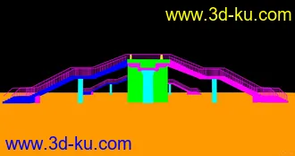 3D打印模型桥 写实桥 人行天桥的图片