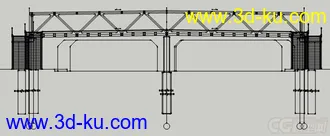 3D打印模型桥 写实桥 人行天桥的图片