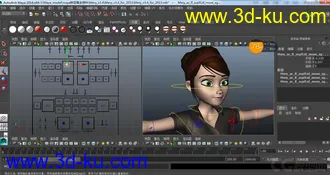 3D打印模型影视级动画角色  女性角色  迪斯尼式的图片