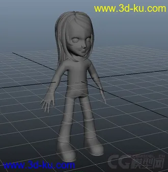 3D打印模型小女孩的图片