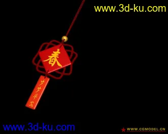 3D打印模型中国结的图片