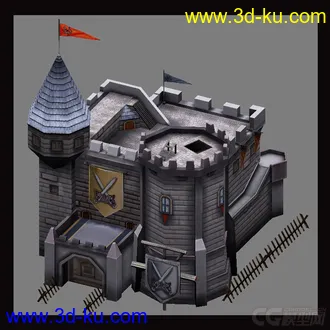 3D打印模型小城堡的图片
