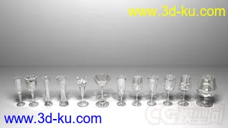 3D打印模型玻璃酒杯的图片