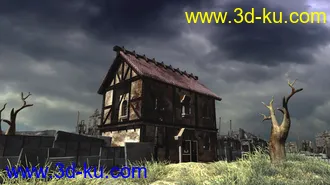 3D打印模型游戏场景练手，带贴图，maya格式的图片