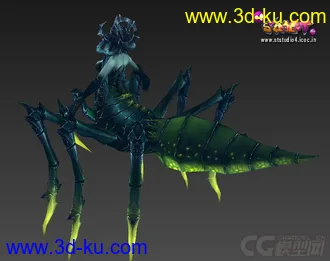 3D打印模型蜘蛛女的图片