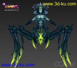 3D打印模型蜘蛛女的图片