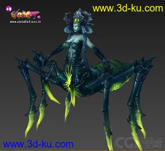 3D打印模型蜘蛛女的图片