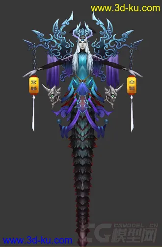 3D打印模型蛇女的图片