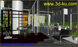 3D打印模型办公室场景，可以做动画的的图片