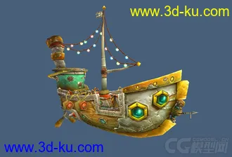 3D打印模型魔兽地精船的图片